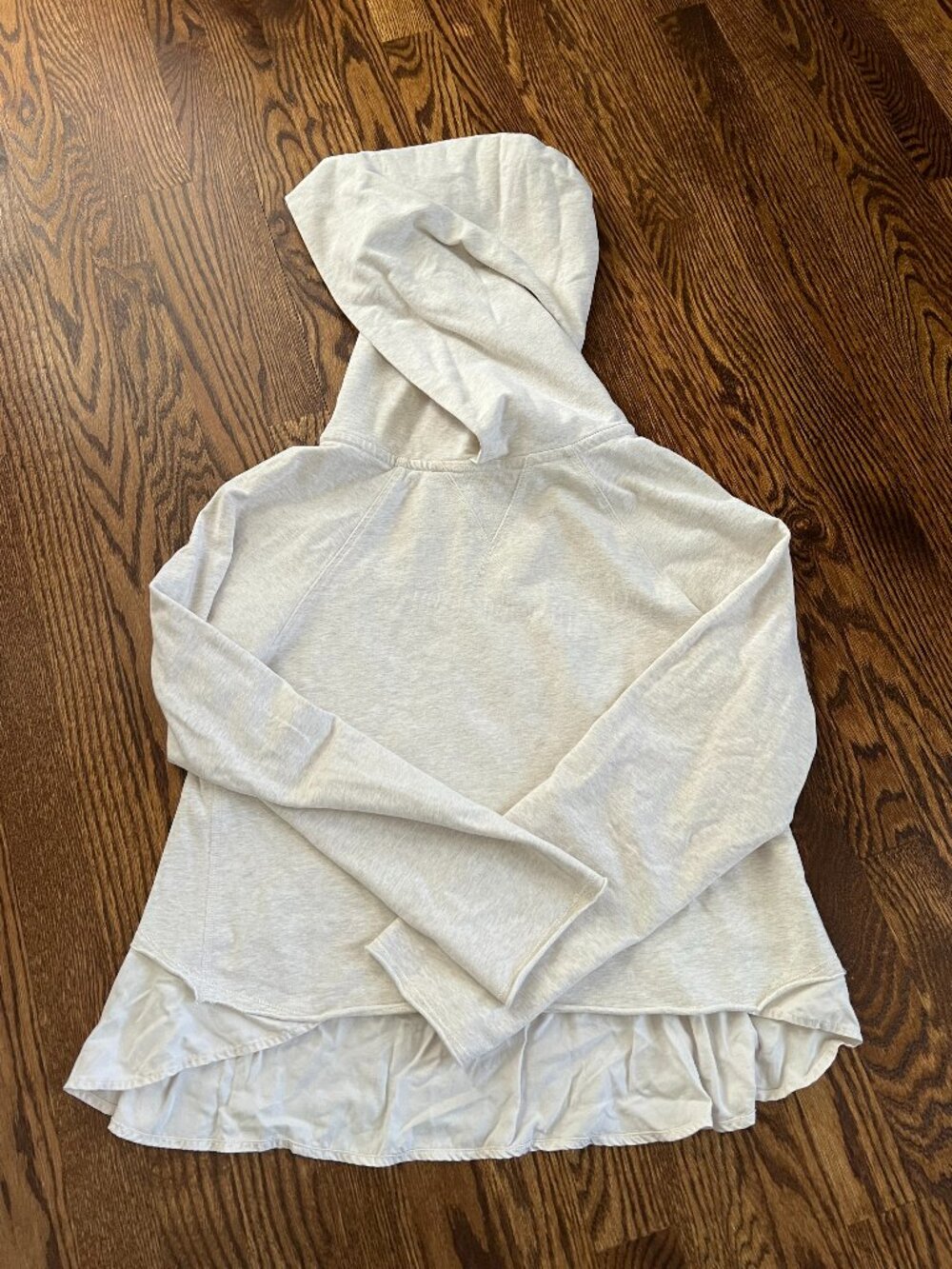 Lululemon Pull Me Over Hoodie Sweatshirt - Heathered Polar Cream - 6